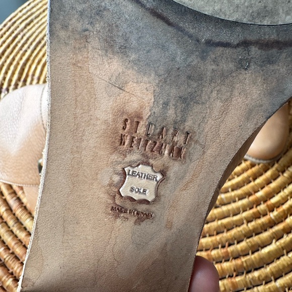 Stuart weitzman tan size 10 buttery Leather Ankle Boots with Buckle - Picture 7 of 9